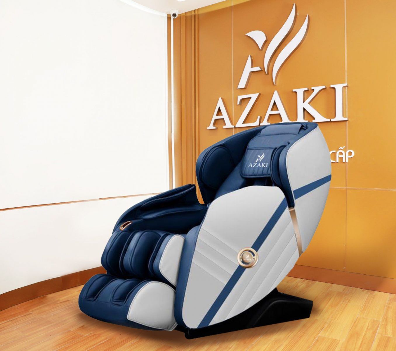  Công nghệ Zero Sliding Space và loa kết nối Bluetooth tích hợp trên ghế massgae Azaki