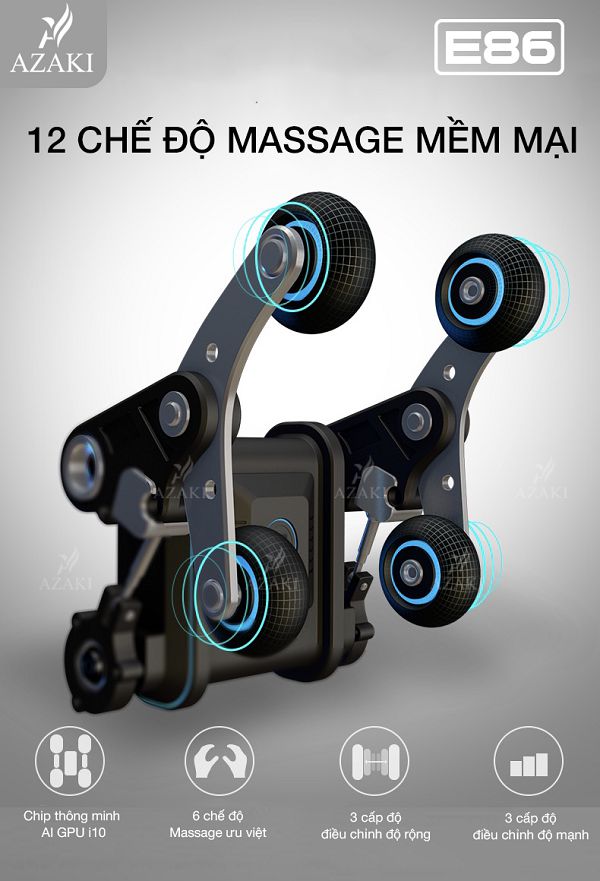 12 chế độ massage